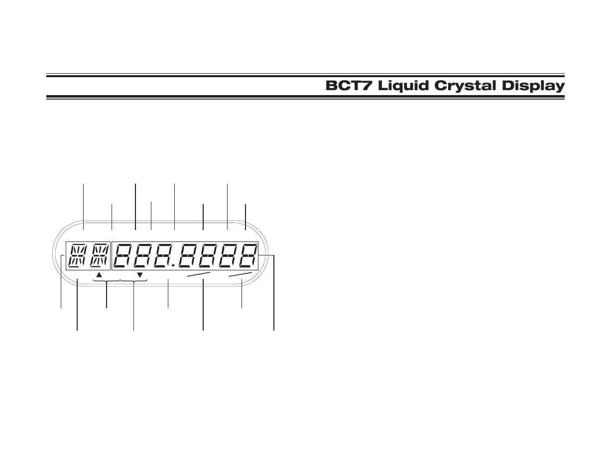 Illustrations (liquid crystal display), Bct7 liquid crystal display | Uniden BcT7 User Manual | Page 38 / 39