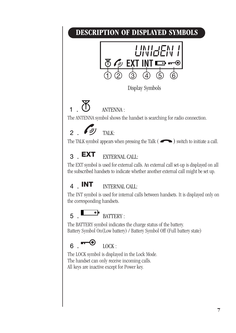 Ext int | Uniden DECT 1811 User Manual | Page 11 / 28