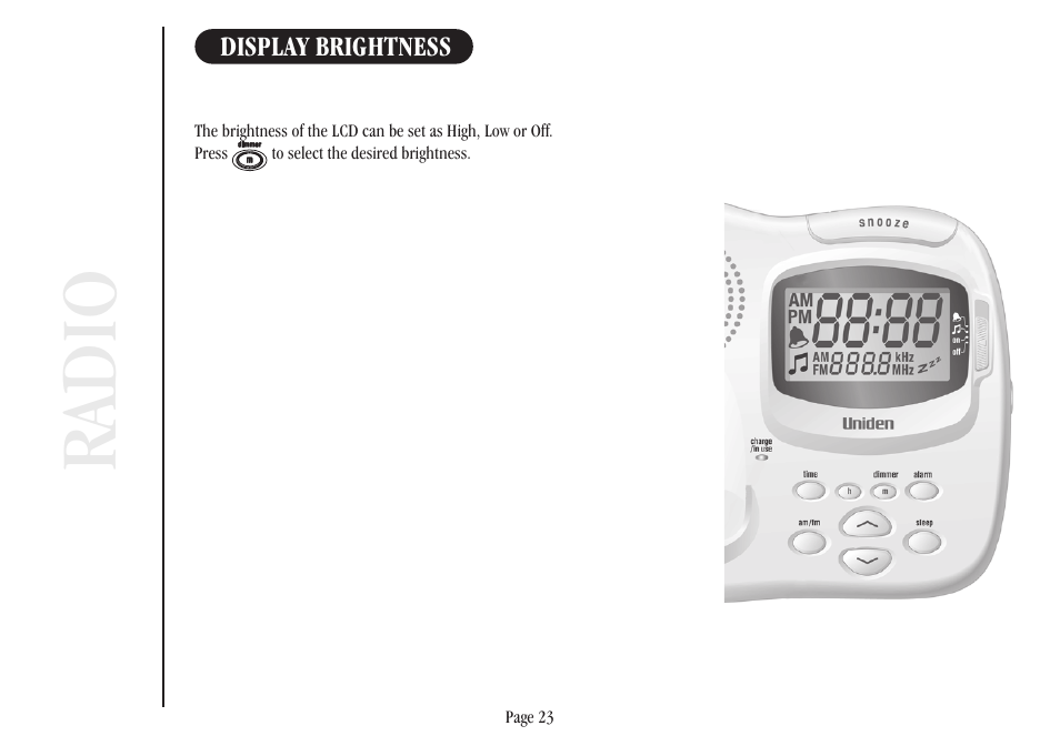 Ra dio | Uniden XSR917/918 User Manual | Page 31 / 36