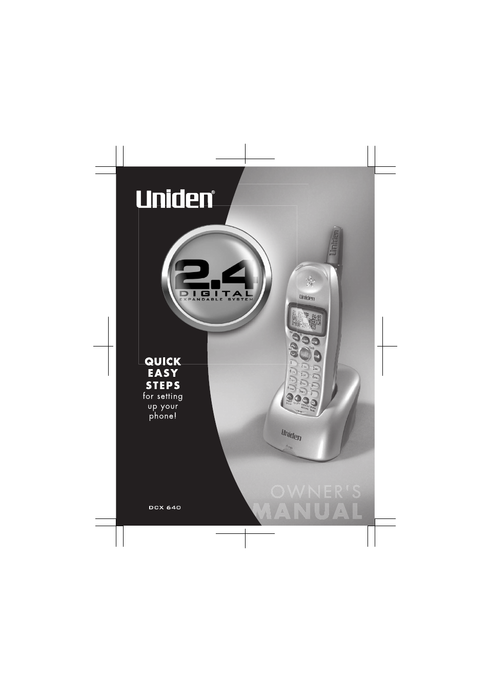 Uniden DCT646 User Manual | 8 pages