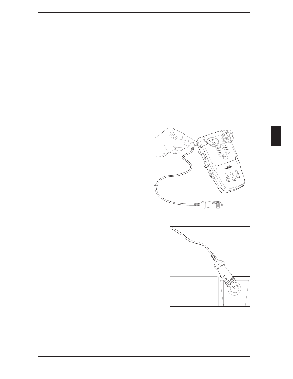 Using the cigarette lighter adapter 13, Using the cigarette lighter adapter, Connecting the power 13 | Uniden BCT-10 User Manual | Page 13 / 40