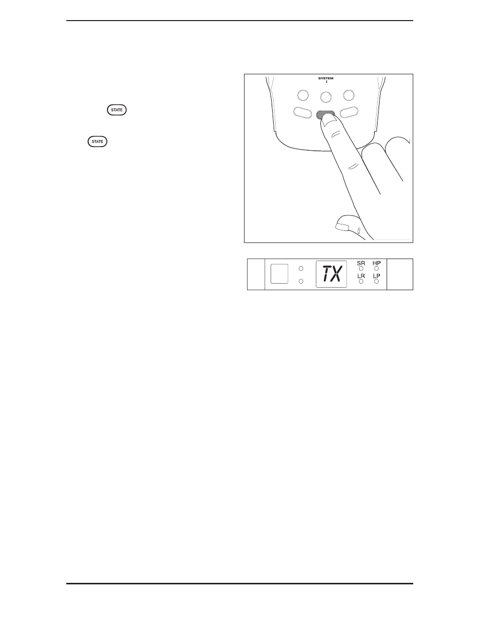 Selecting the state 18, Selecting the state, Key repeatedly. if you press and hold the | Operating instructions 18 | Uniden BCT-10 User Manual | Page 18 / 40