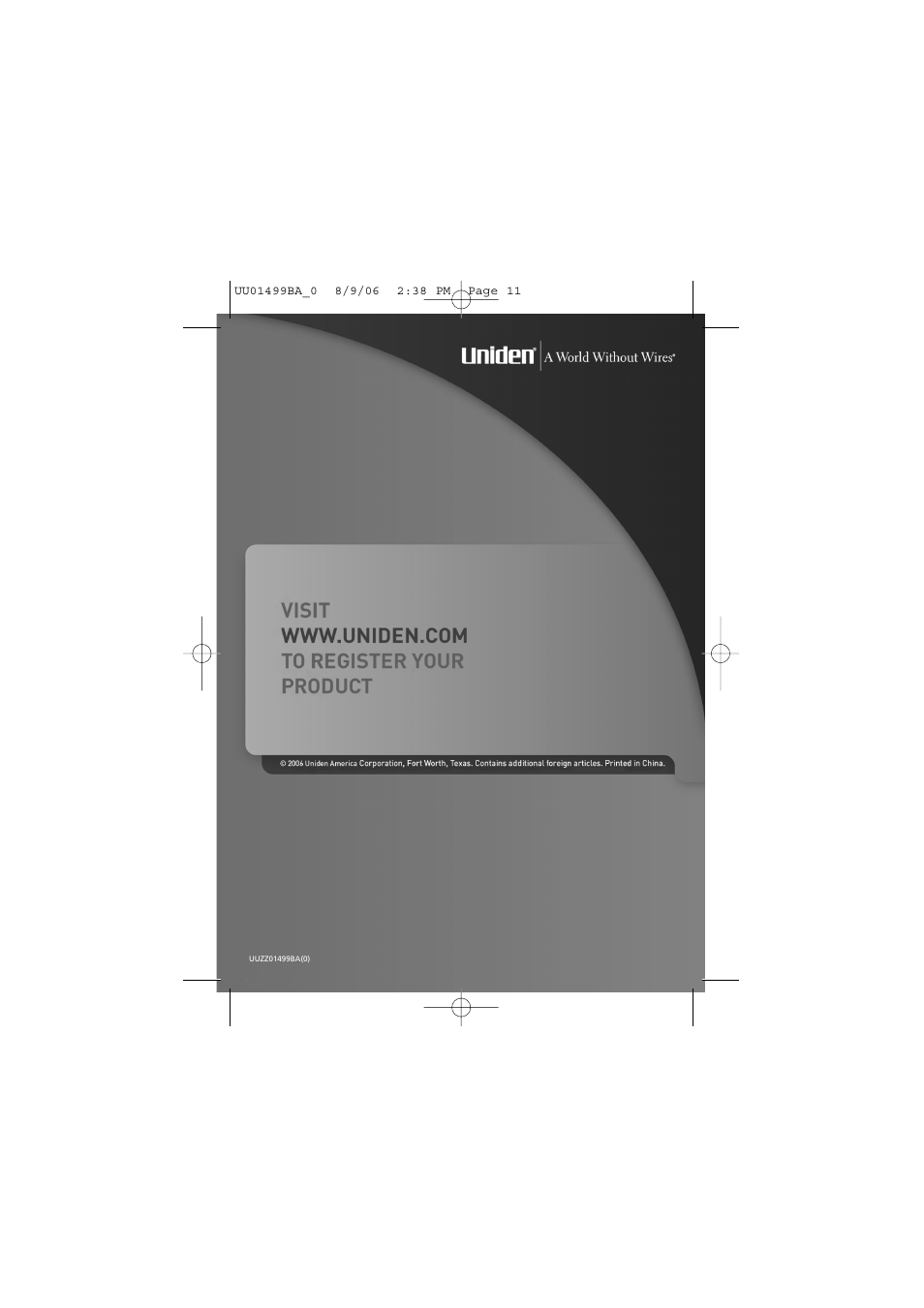 Uniden DCX100 User Manual | Page 12 / 12