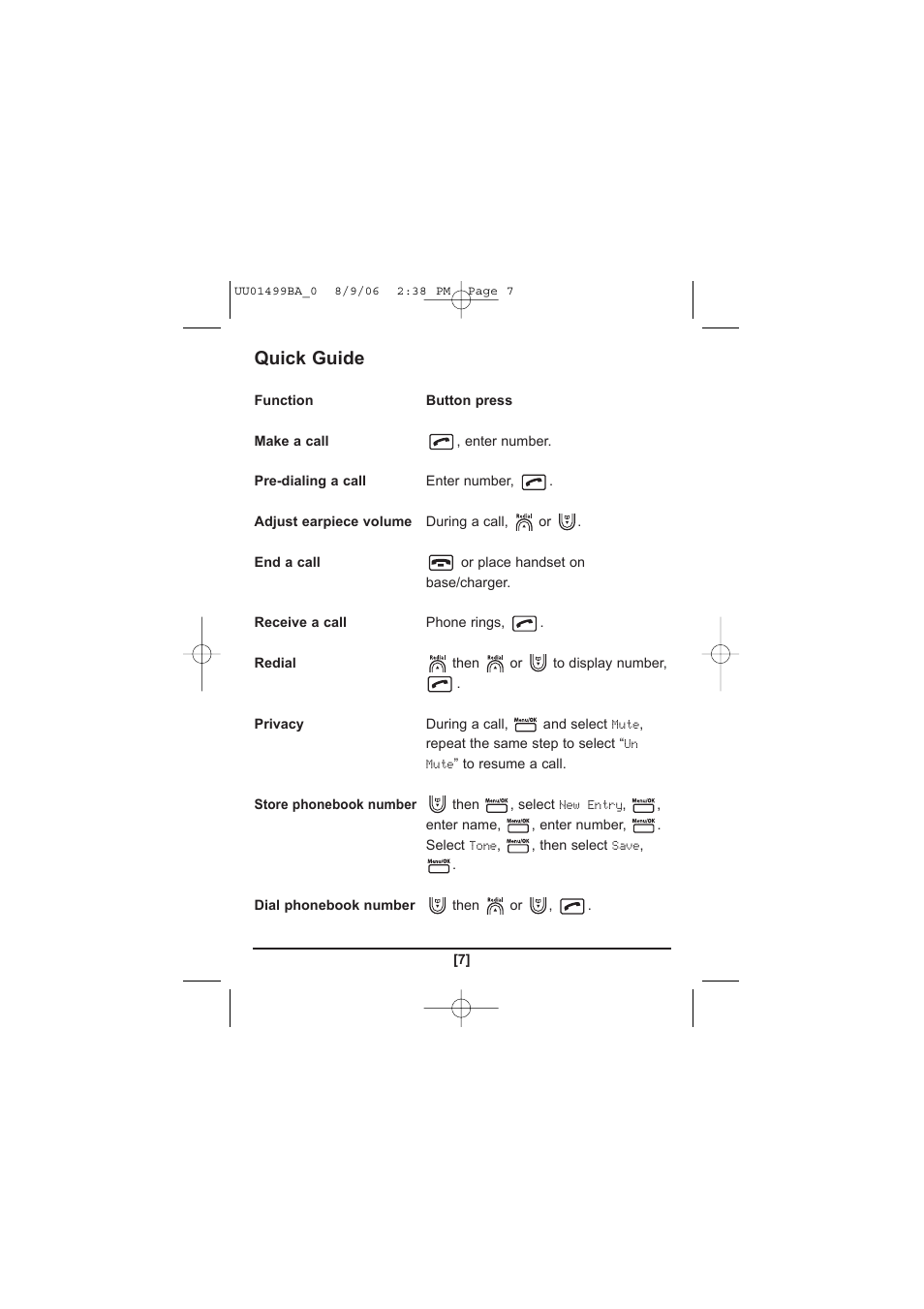 Quick guide | Uniden DCX100 User Manual | Page 8 / 12