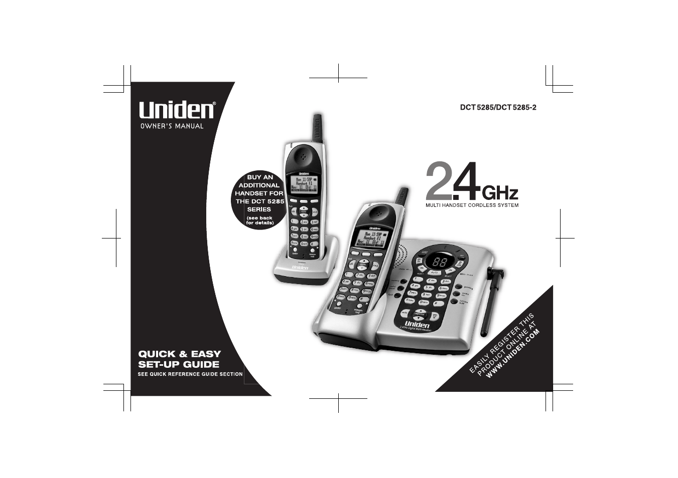 Uniden DCT5285 User Manual | 84 pages