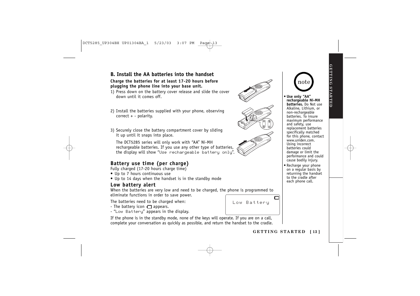 Uniden DCT5285 User Manual | Page 15 / 84