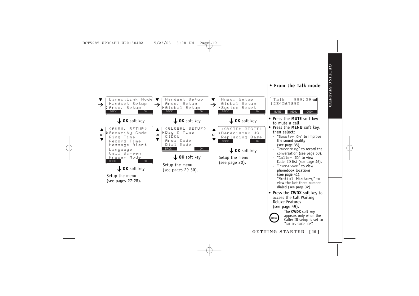 Uniden DCT5285 User Manual | Page 21 / 84