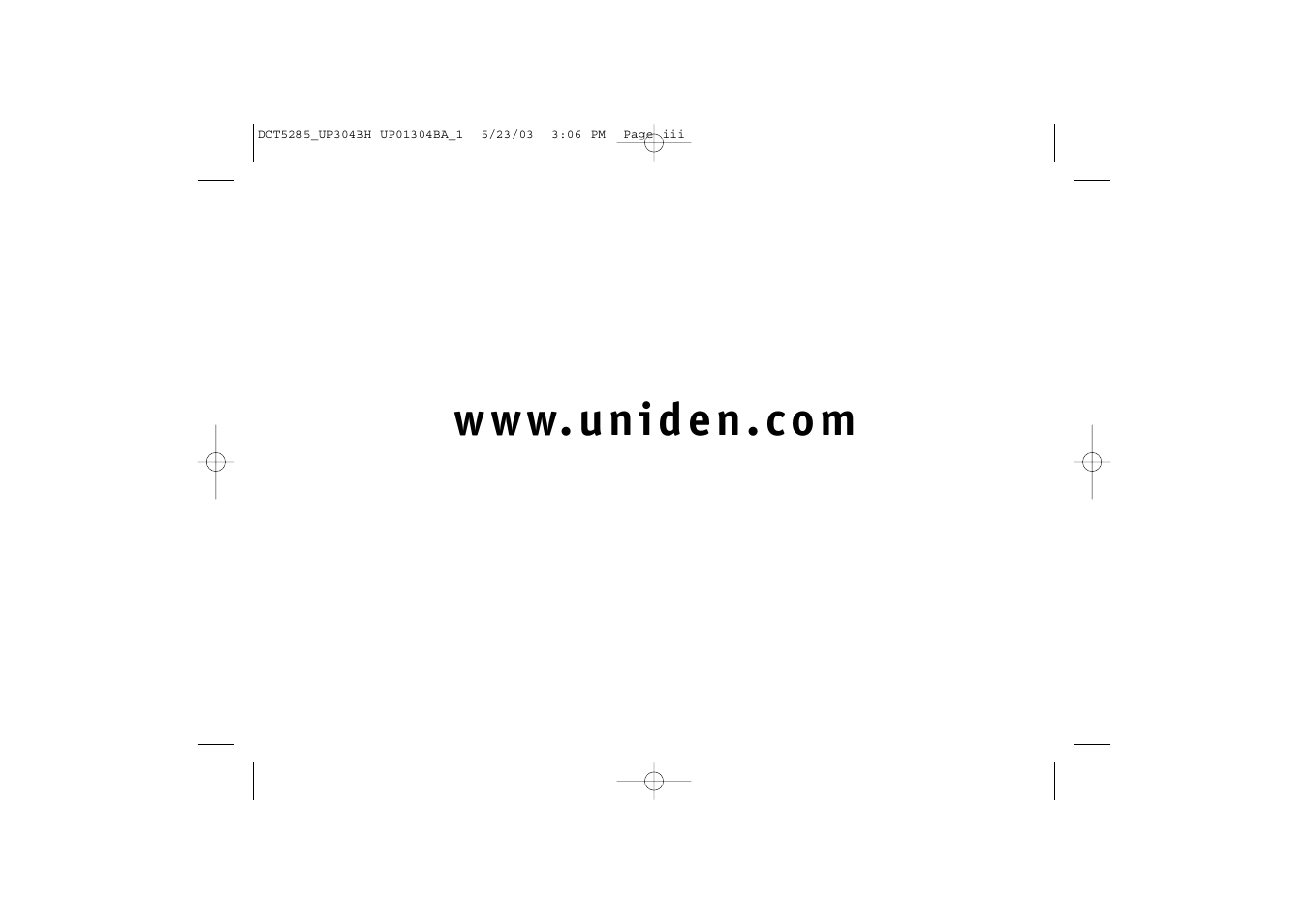 Uniden DCT5285 User Manual | Page 3 / 84