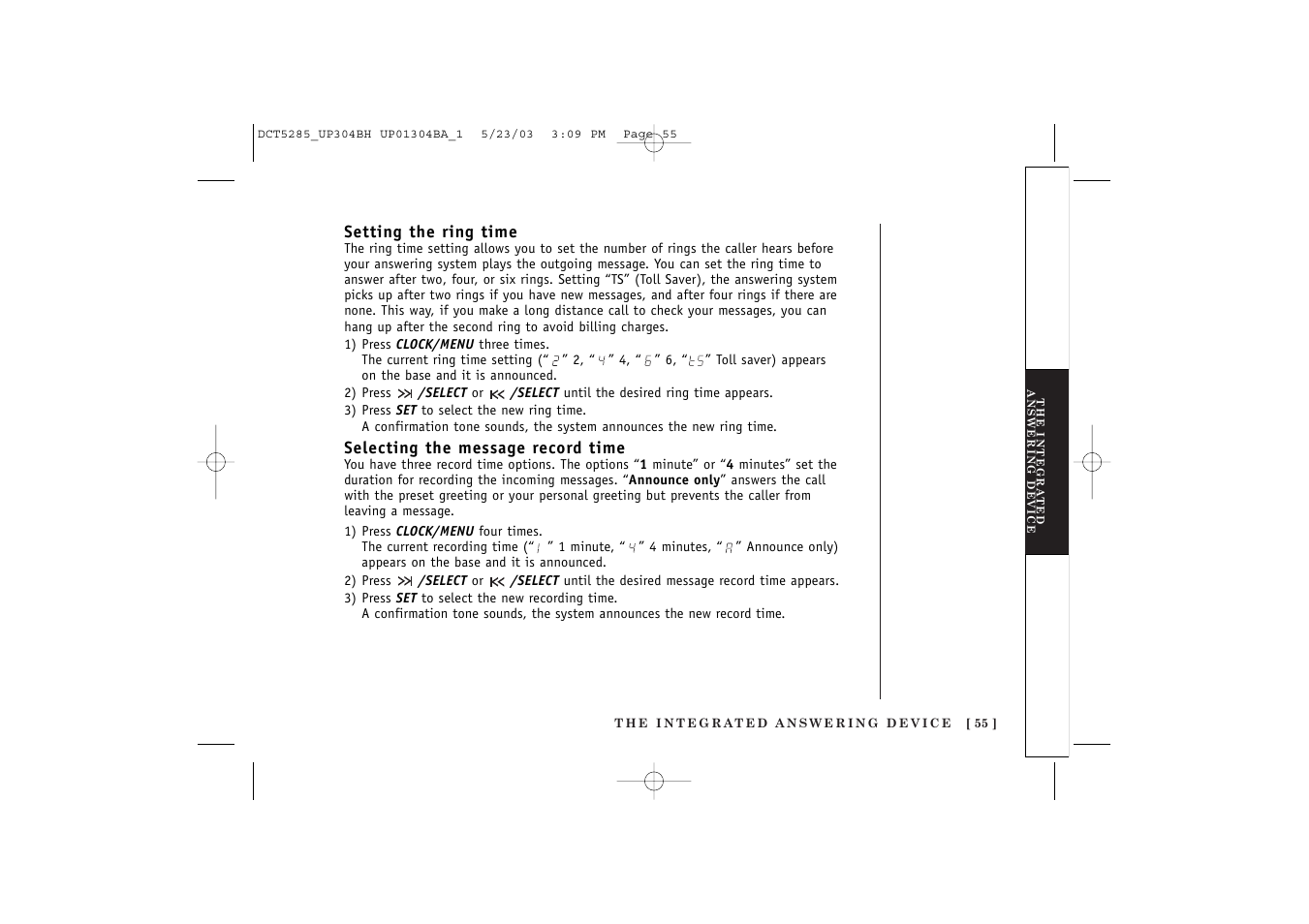 Uniden DCT5285 User Manual | Page 57 / 84