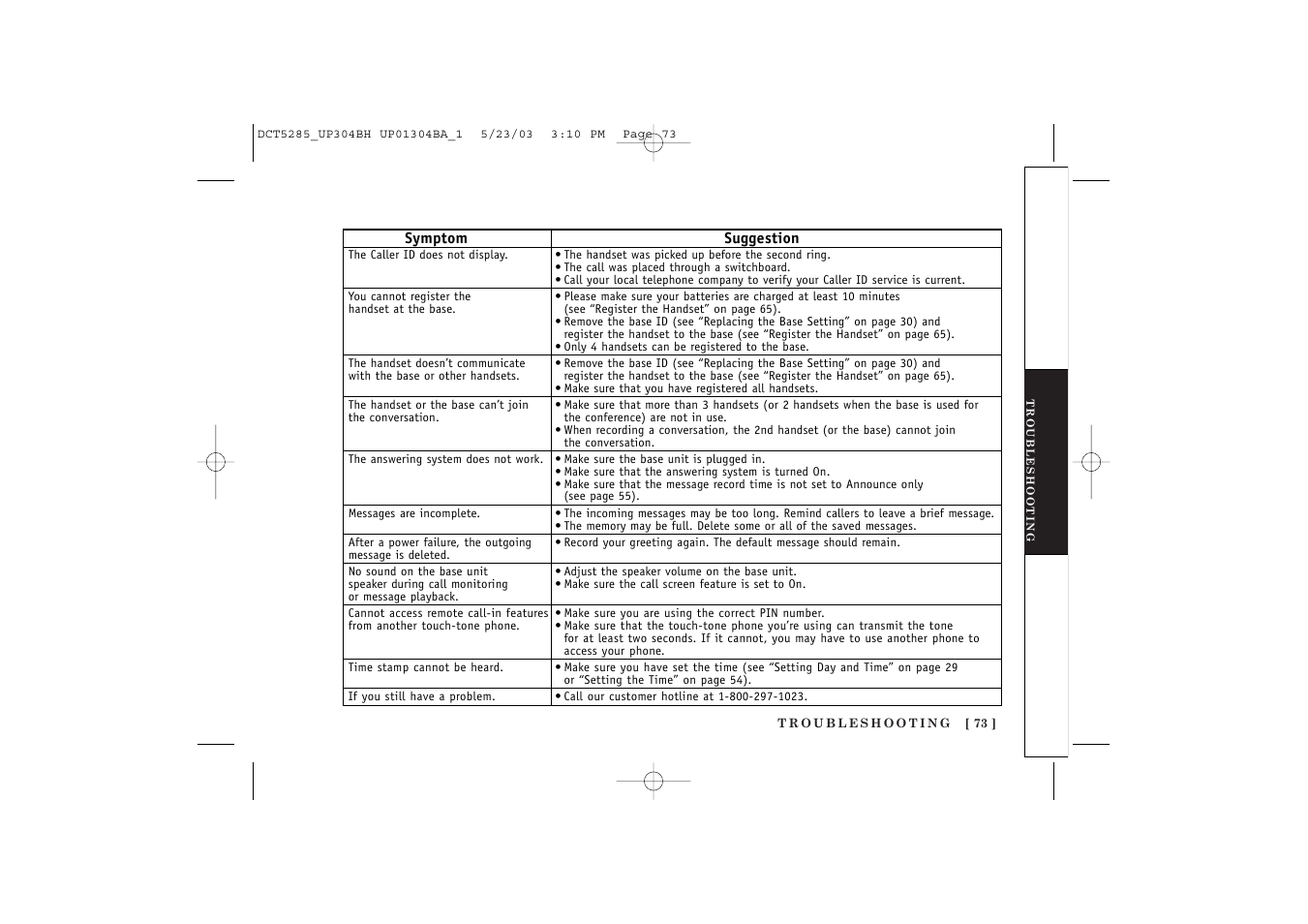 Uniden DCT5285 User Manual | Page 75 / 84