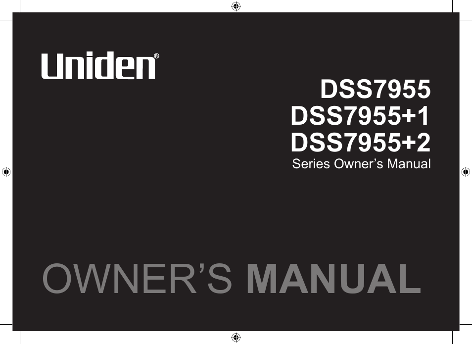 Uniden DSS7955+1 User Manual | 84 pages