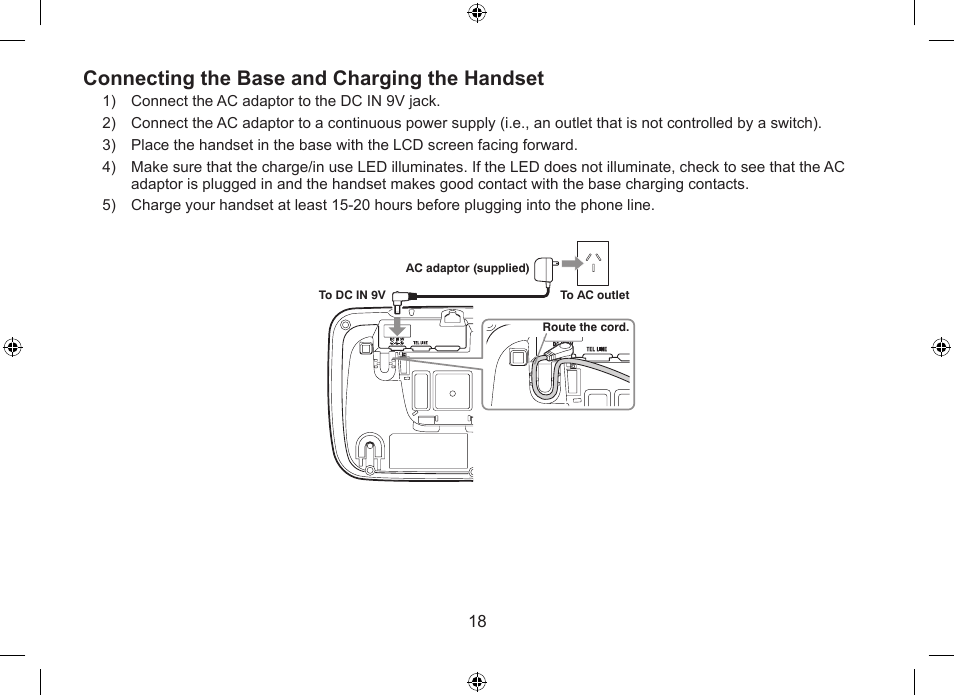 Connecting.the.base.and.charging.the.handset | Uniden DSS7955+1 User Manual | Page 19 / 84