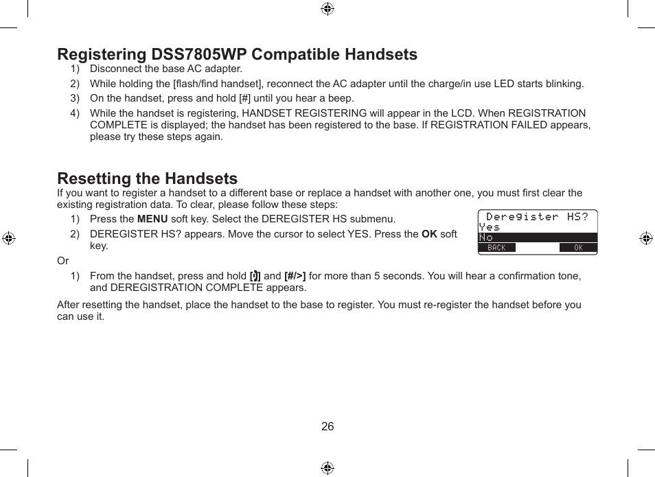 Resetting.the.handsets | Uniden DSS7955+1 User Manual | Page 27 / 84