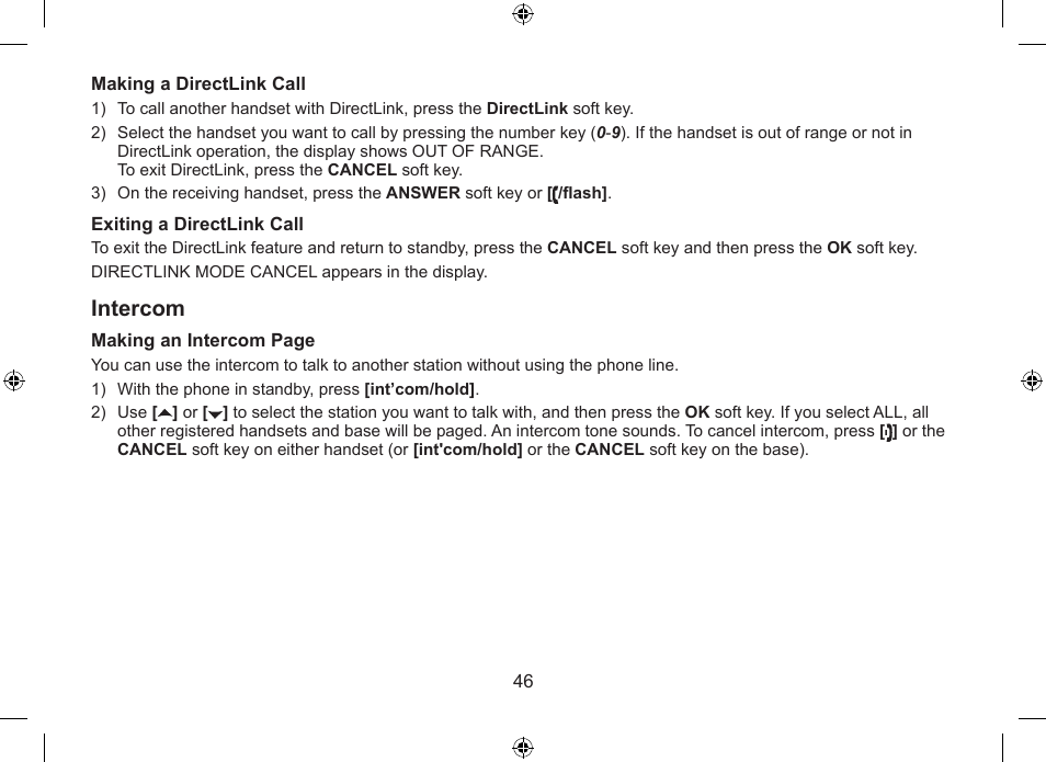 Intercom | Uniden DSS7955+1 User Manual | Page 47 / 84