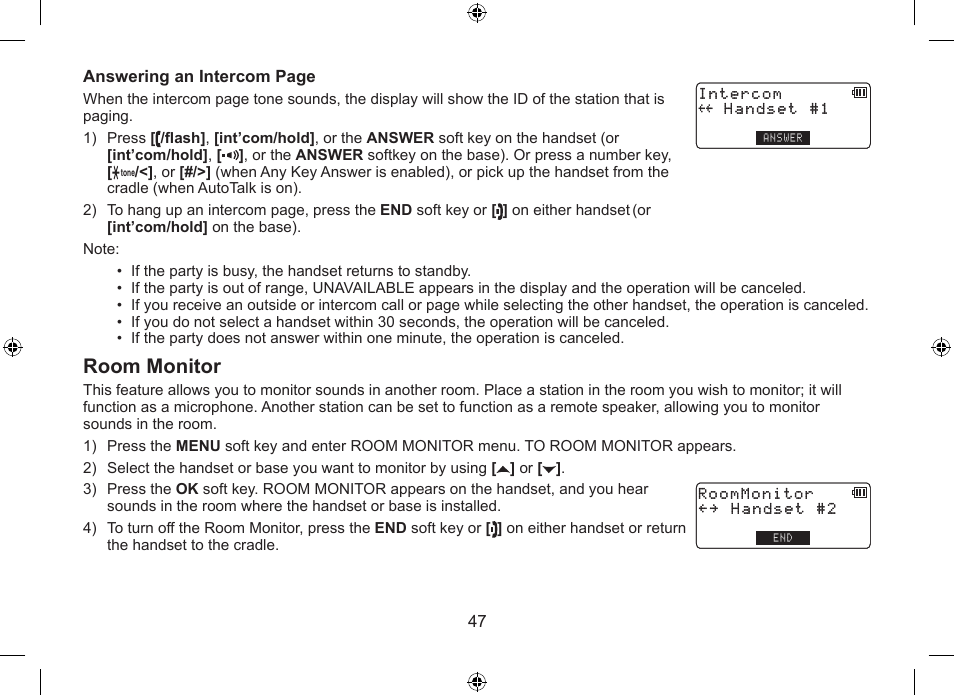 Room.monitor | Uniden DSS7955+1 User Manual | Page 48 / 84