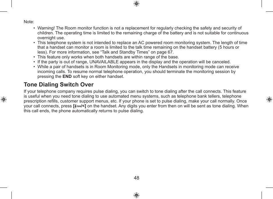 Tone.dialing.switch.over | Uniden DSS7955+1 User Manual | Page 49 / 84