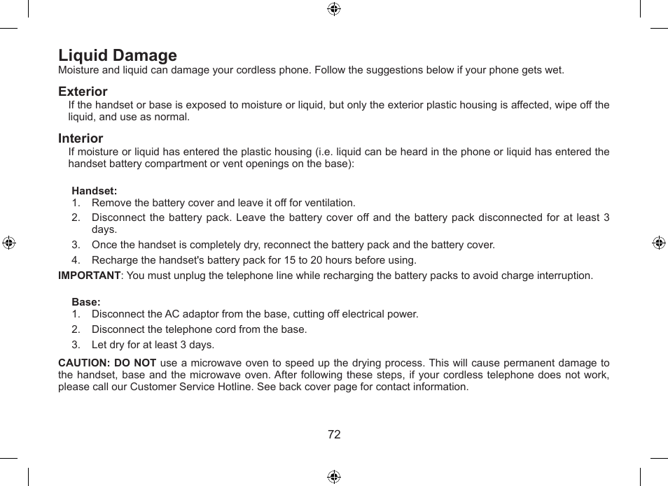 Liquid.damage | Uniden DSS7955+1 User Manual | Page 73 / 84