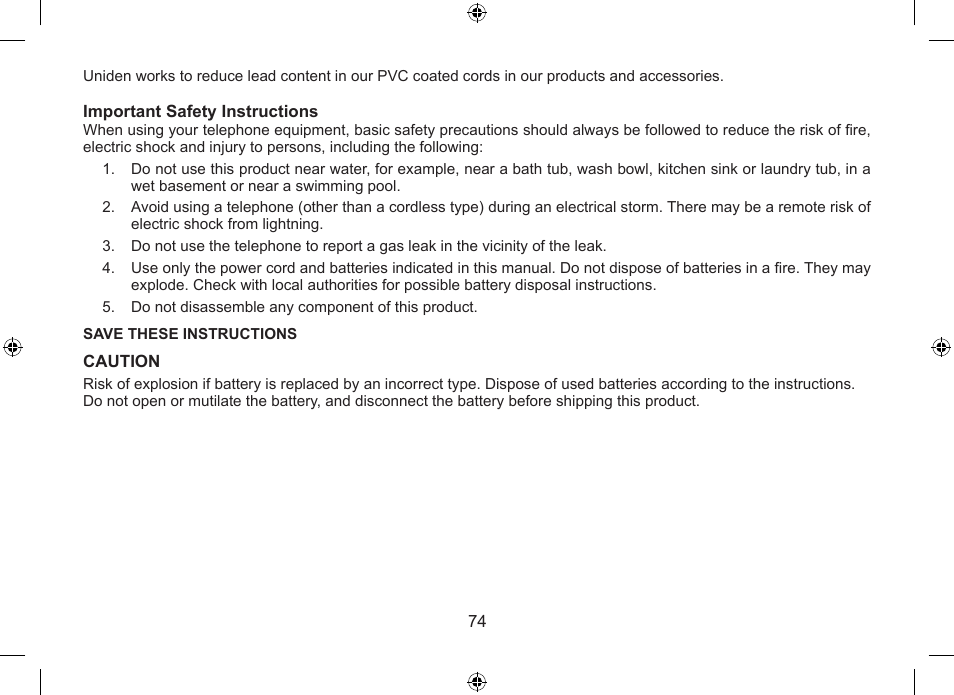 Uniden DSS7955+1 User Manual | Page 75 / 84