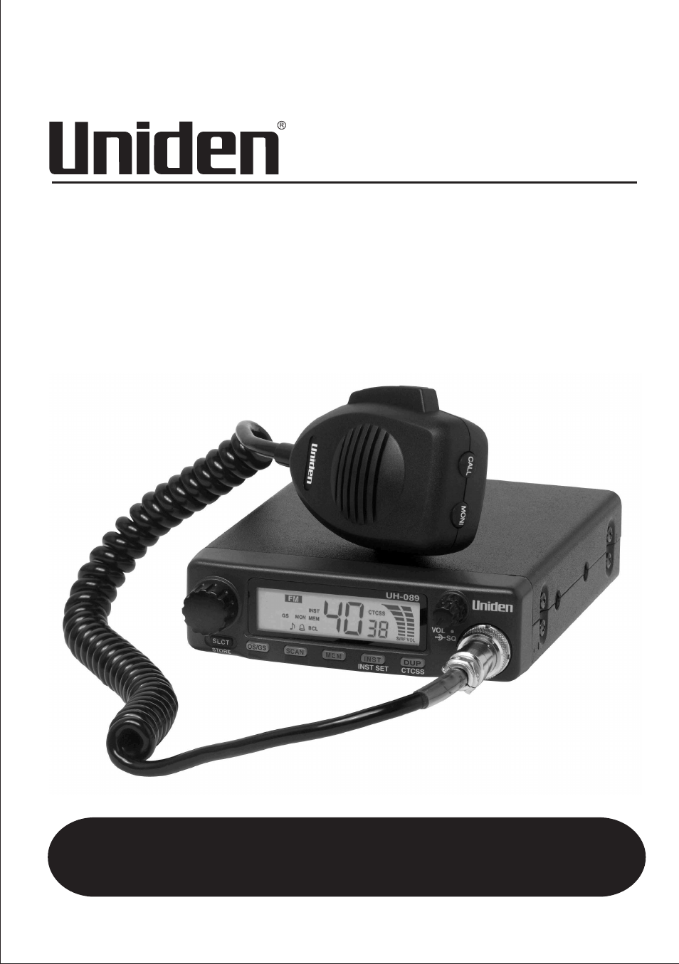 Uniden UH089 User Manual | 16 pages