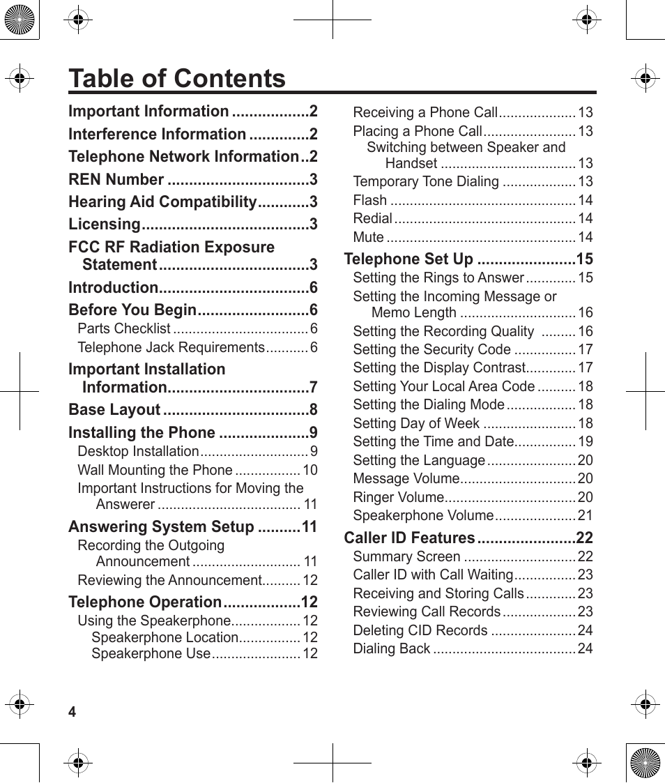 Uniden 1380 User Manual | Page 4 / 44