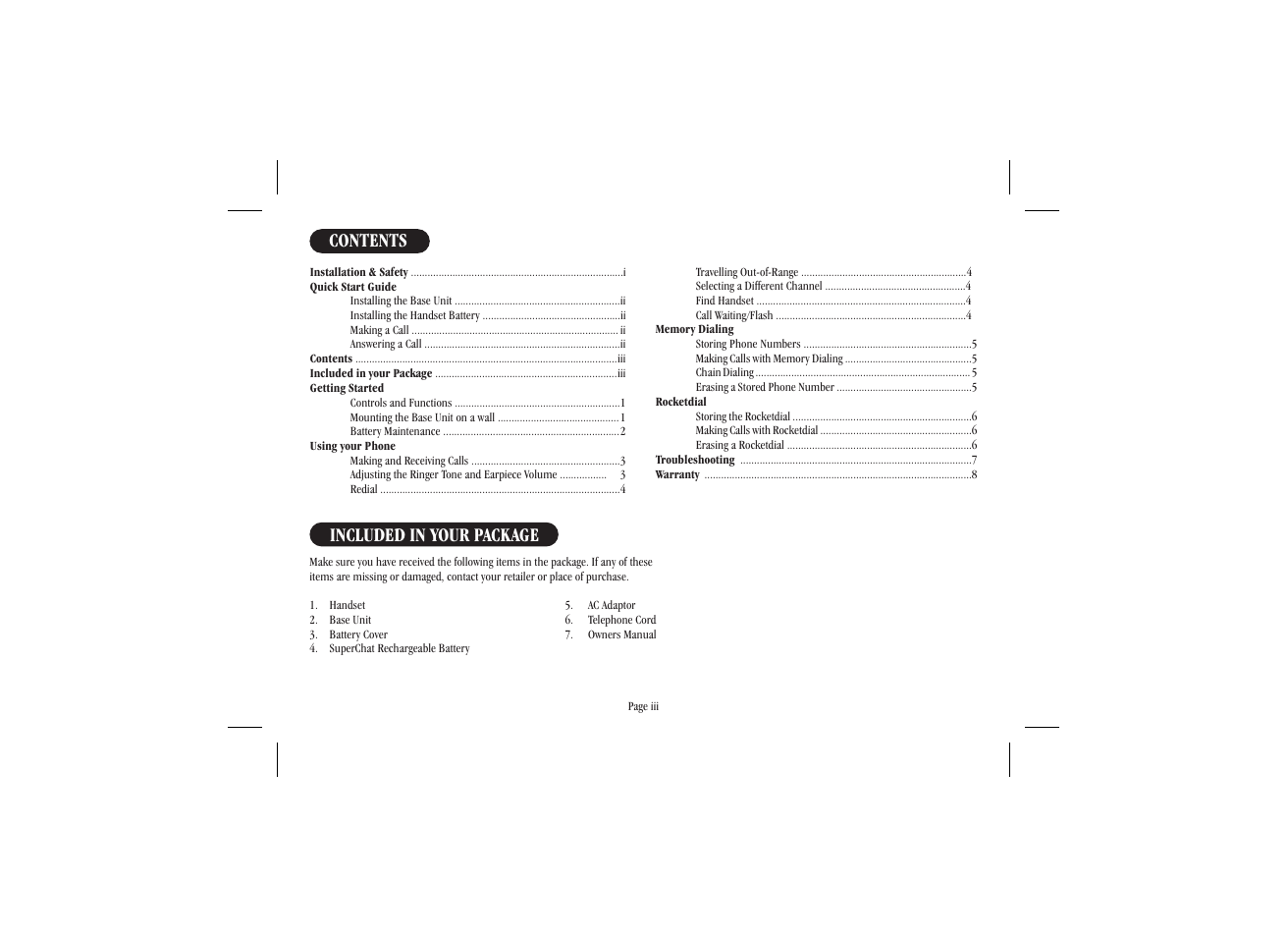 Uniden XS 910 User Manual | Page 4 / 12