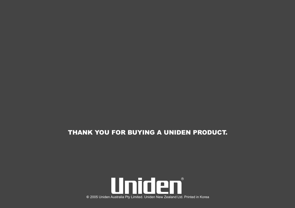 Uniden GNS8600 User Manual | Page 40 / 40