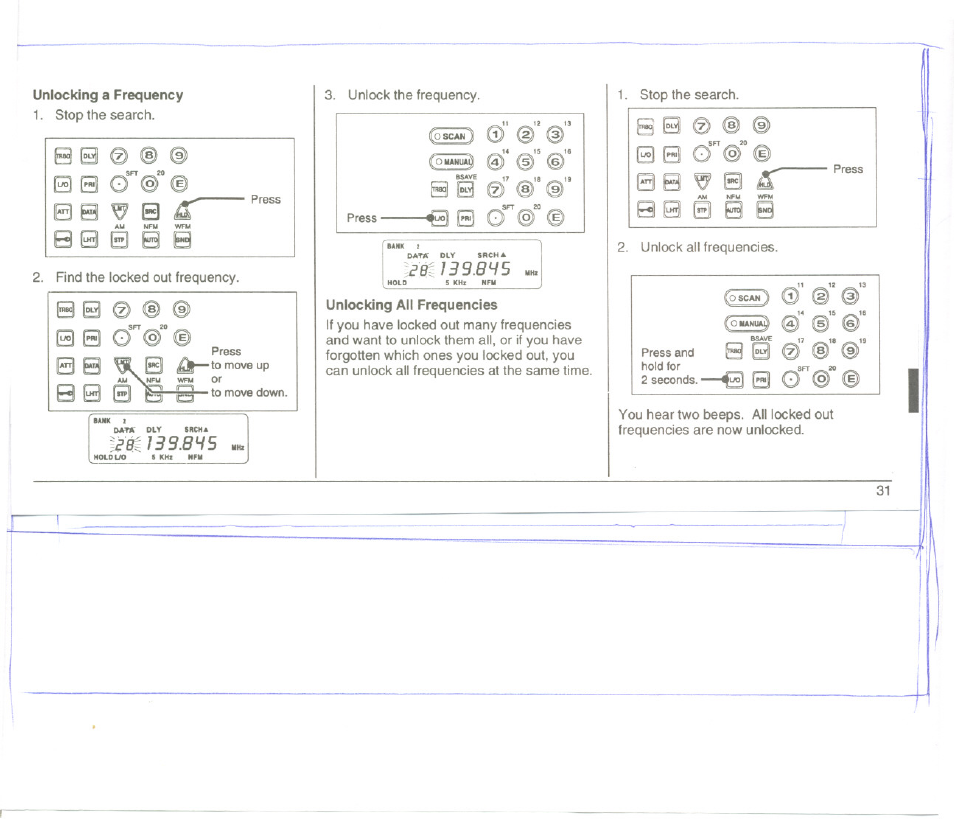 B 0 g | Uniden UBC3000XLT User Manual | Page 35 / 50