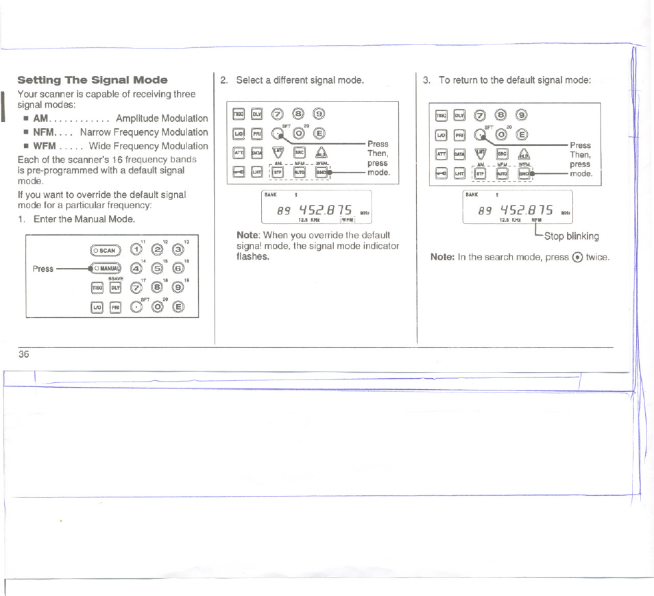 S 0 ;0 @ sf, C®” © 0 b w 9 a, S 0 ;0 s b | Uniden UBC3000XLT User Manual | Page 40 / 50