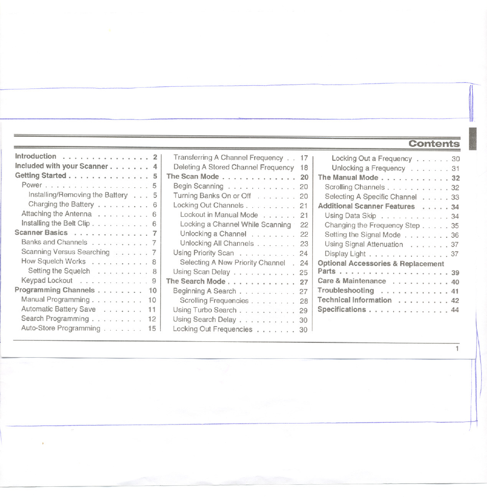 Uniden UBC3000XLT User Manual | Page 5 / 50