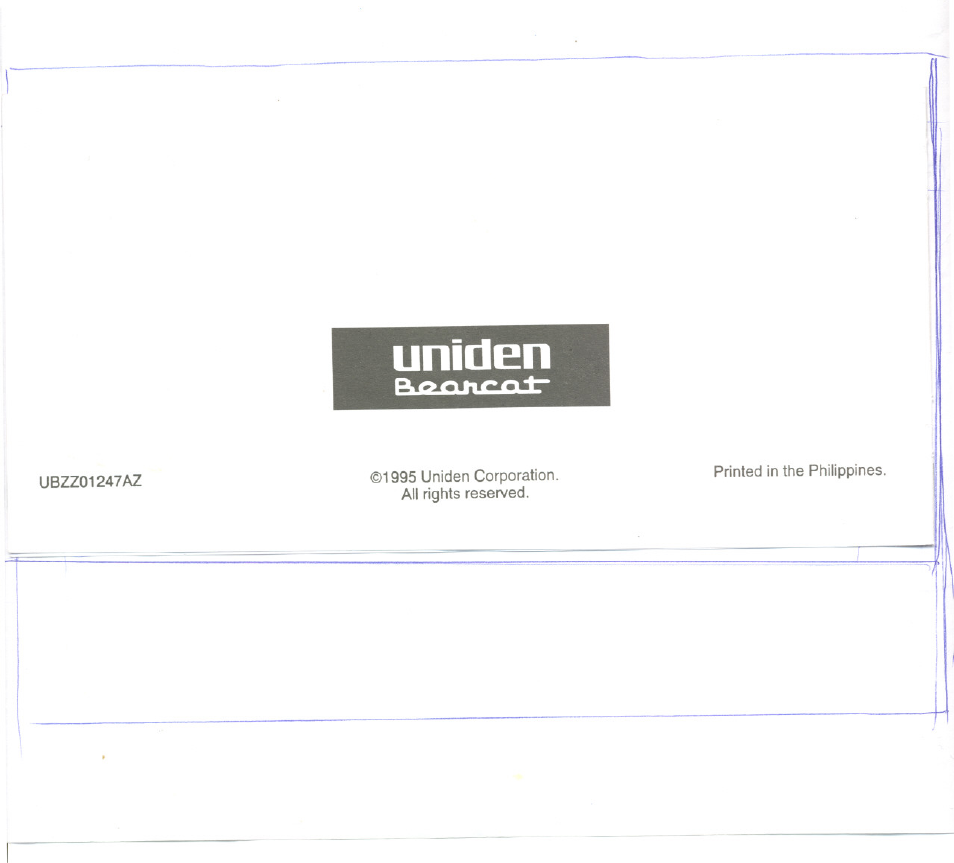 Uniden | Uniden UBC3000XLT User Manual | Page 50 / 50