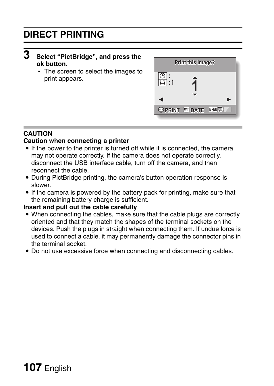 Direct printing, English | Uniden UDC-7M User Manual | Page 113 / 140