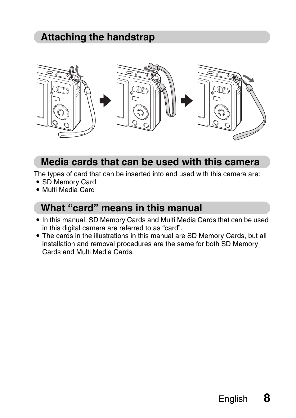 What “card” means in this manual | Uniden UDC-7M User Manual | Page 14 / 140