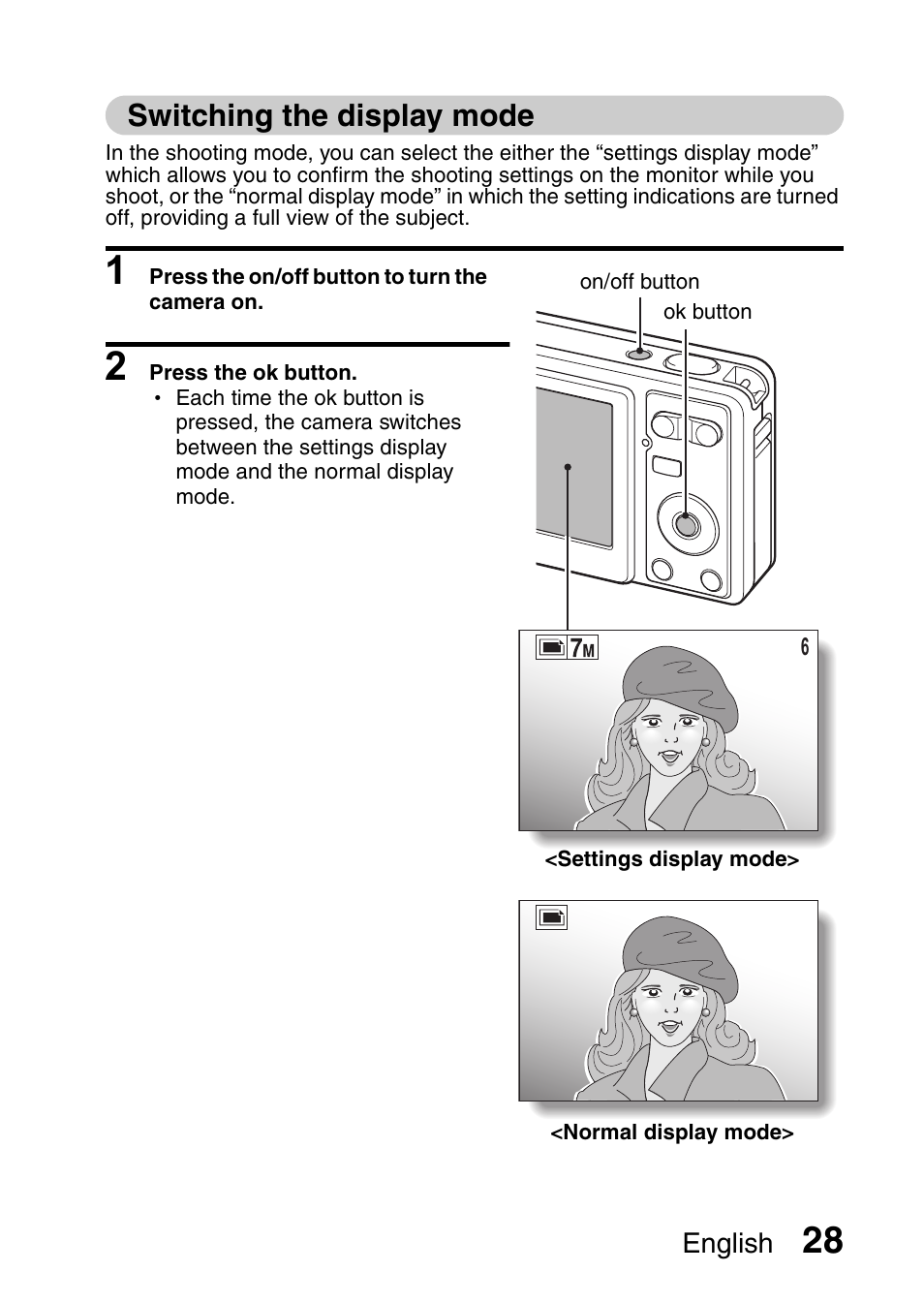 Switching the display mode | Uniden UDC-7M User Manual | Page 34 / 140