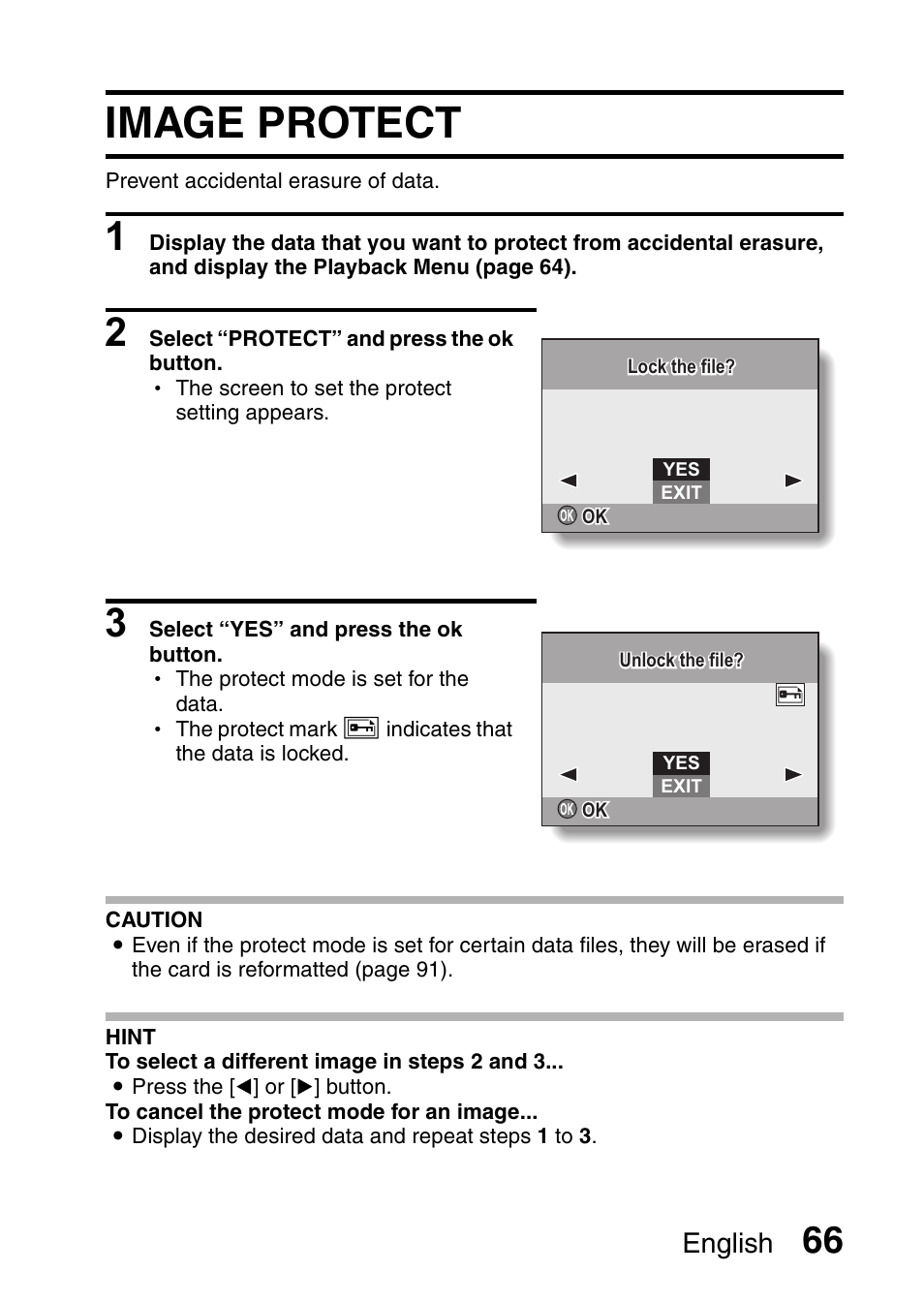 Image protect, English | Uniden UDC-7M User Manual | Page 72 / 140