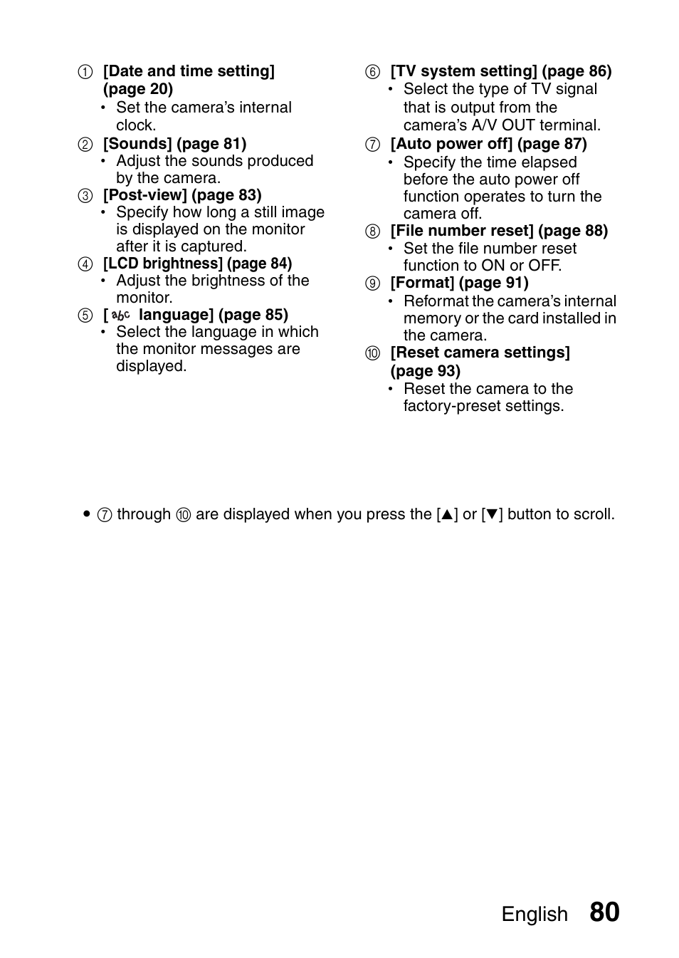 English | Uniden UDC-7M User Manual | Page 86 / 140
