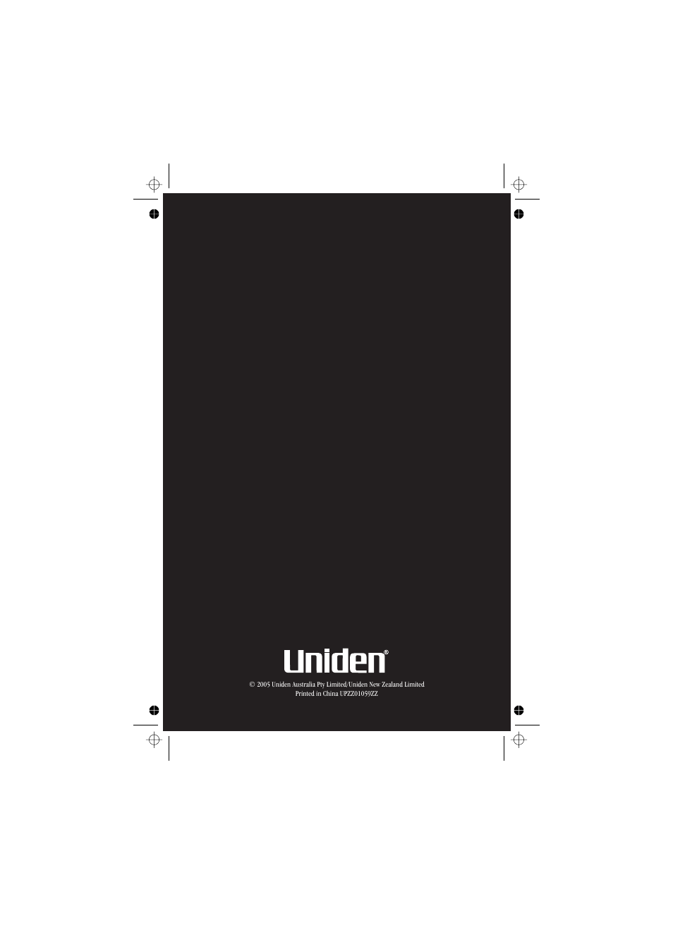 Uniden XS1210 User Manual | Page 12 / 12