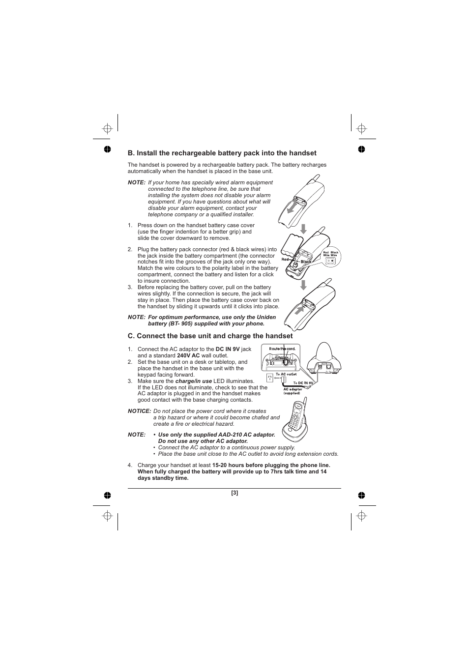 Uniden XS1210 User Manual | Page 4 / 12