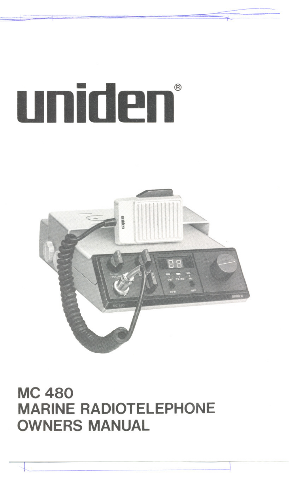 Uniden MC480 User Manual | 12 pages