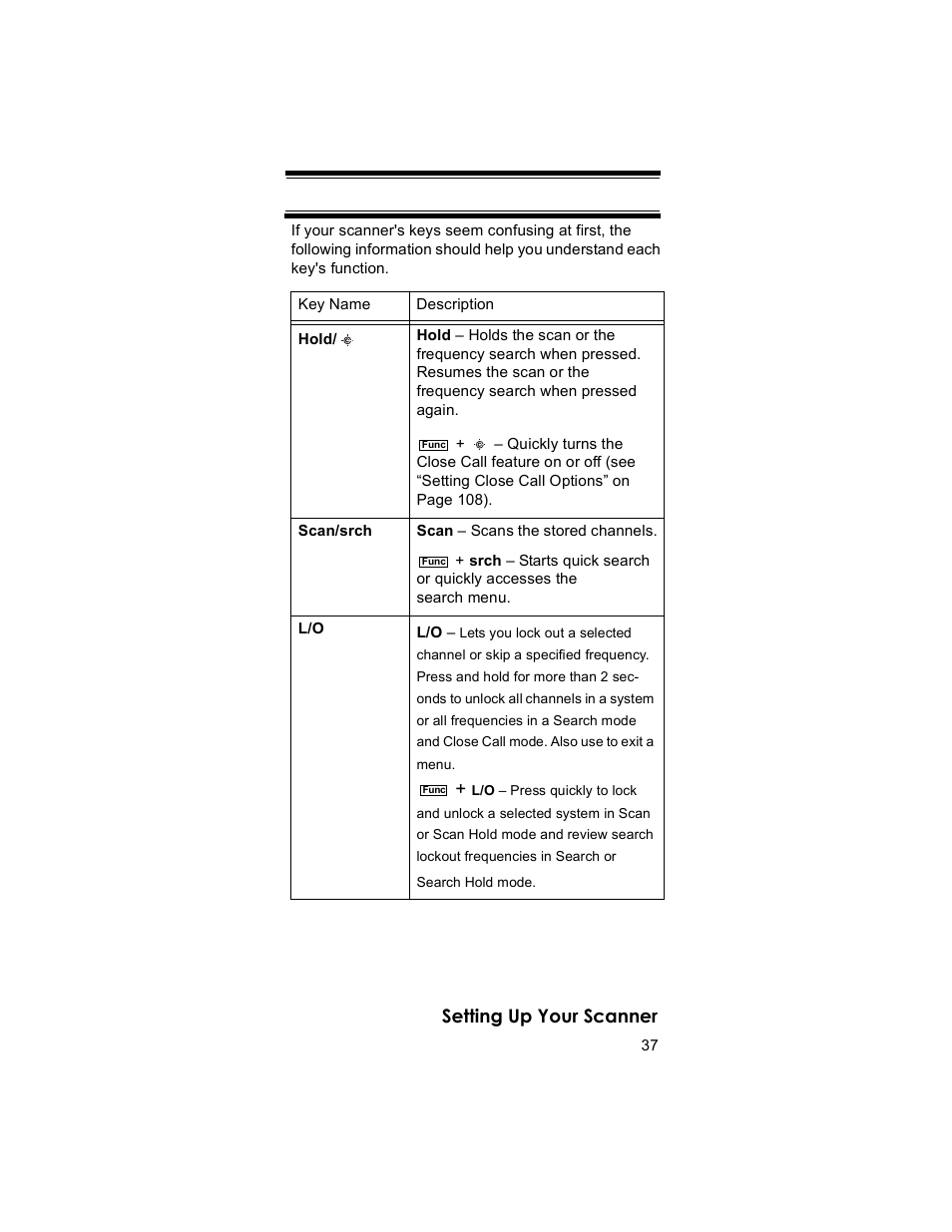 Setting up your scanner | Uniden BR330T User Manual | Page 37 / 156