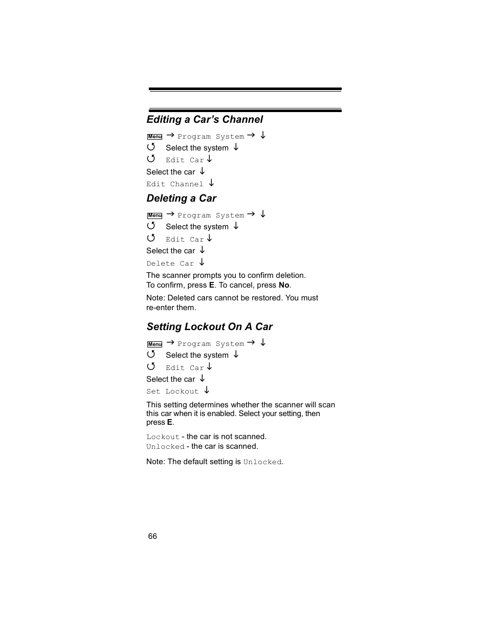 Uniden BR330T User Manual | Page 66 / 156
