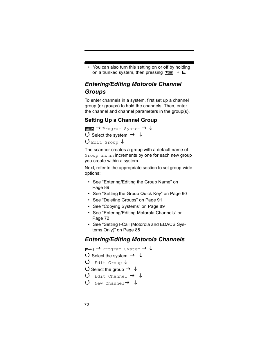 Uniden BR330T User Manual | Page 72 / 156