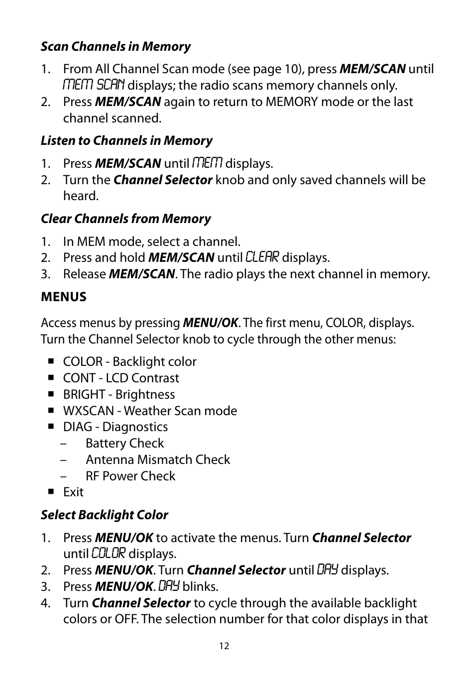 Uniden 880 User Manual | Page 12 / 22