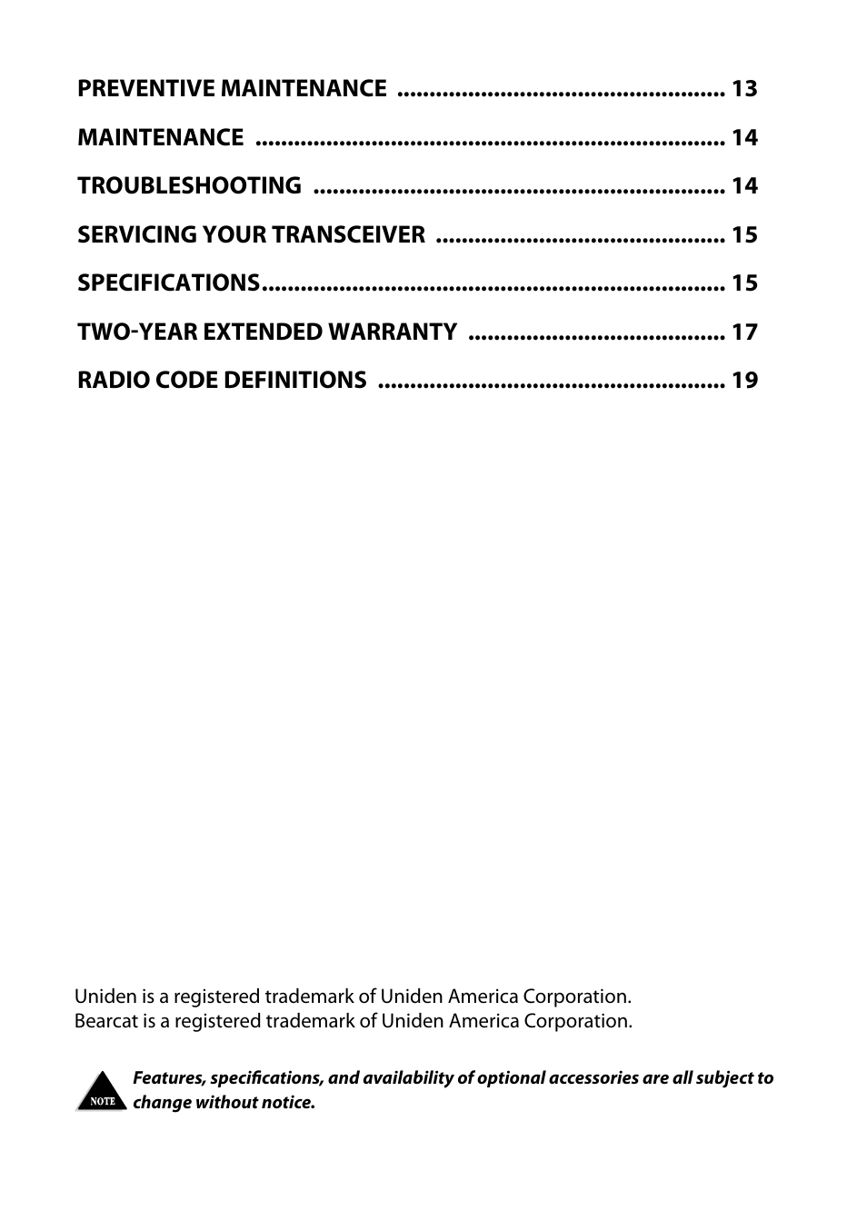 Uniden 880 User Manual | Page 3 / 22