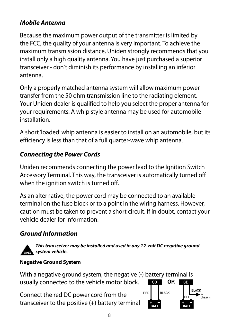 Uniden 880 User Manual | Page 8 / 22