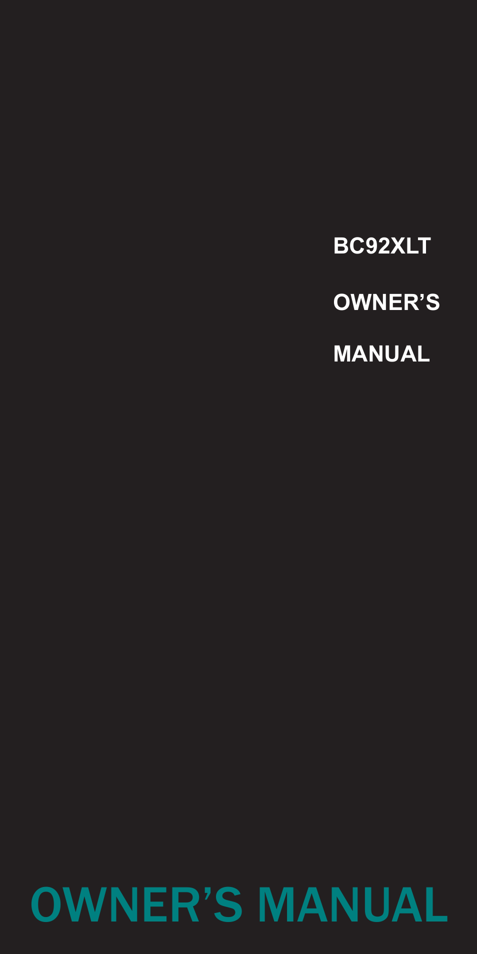 Uniden BC92XLT User Manual | 64 pages