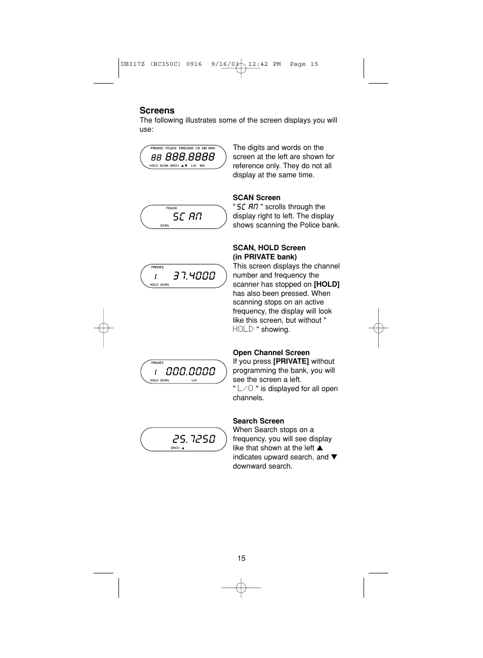 Uniden BC350C User Manual | Page 19 / 40