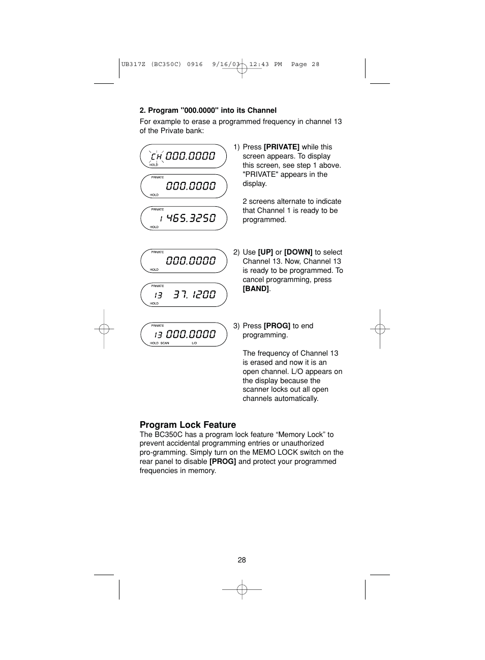 Uniden BC350C User Manual | Page 32 / 40