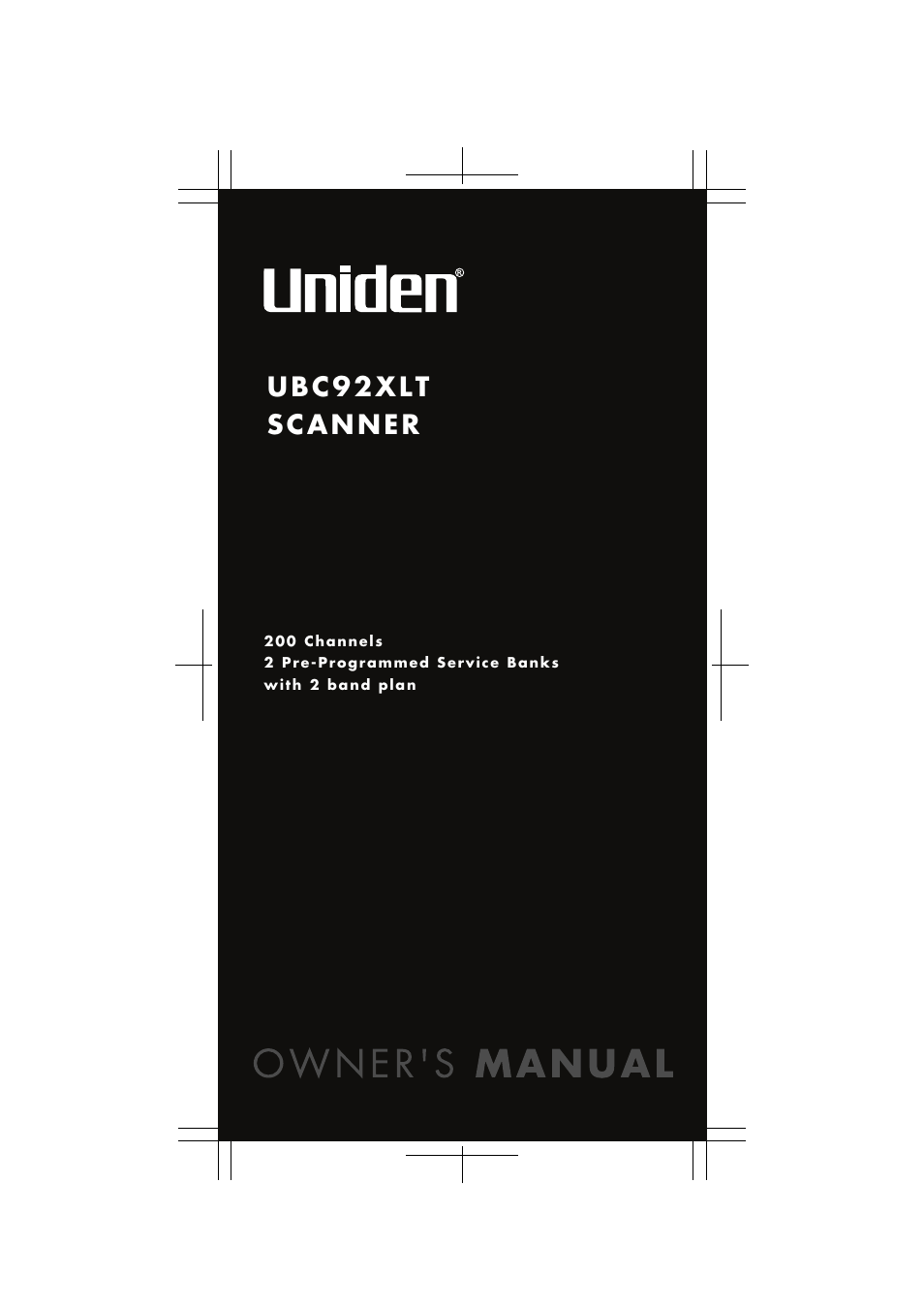 Uniden UBC92XLT User Manual | 52 pages