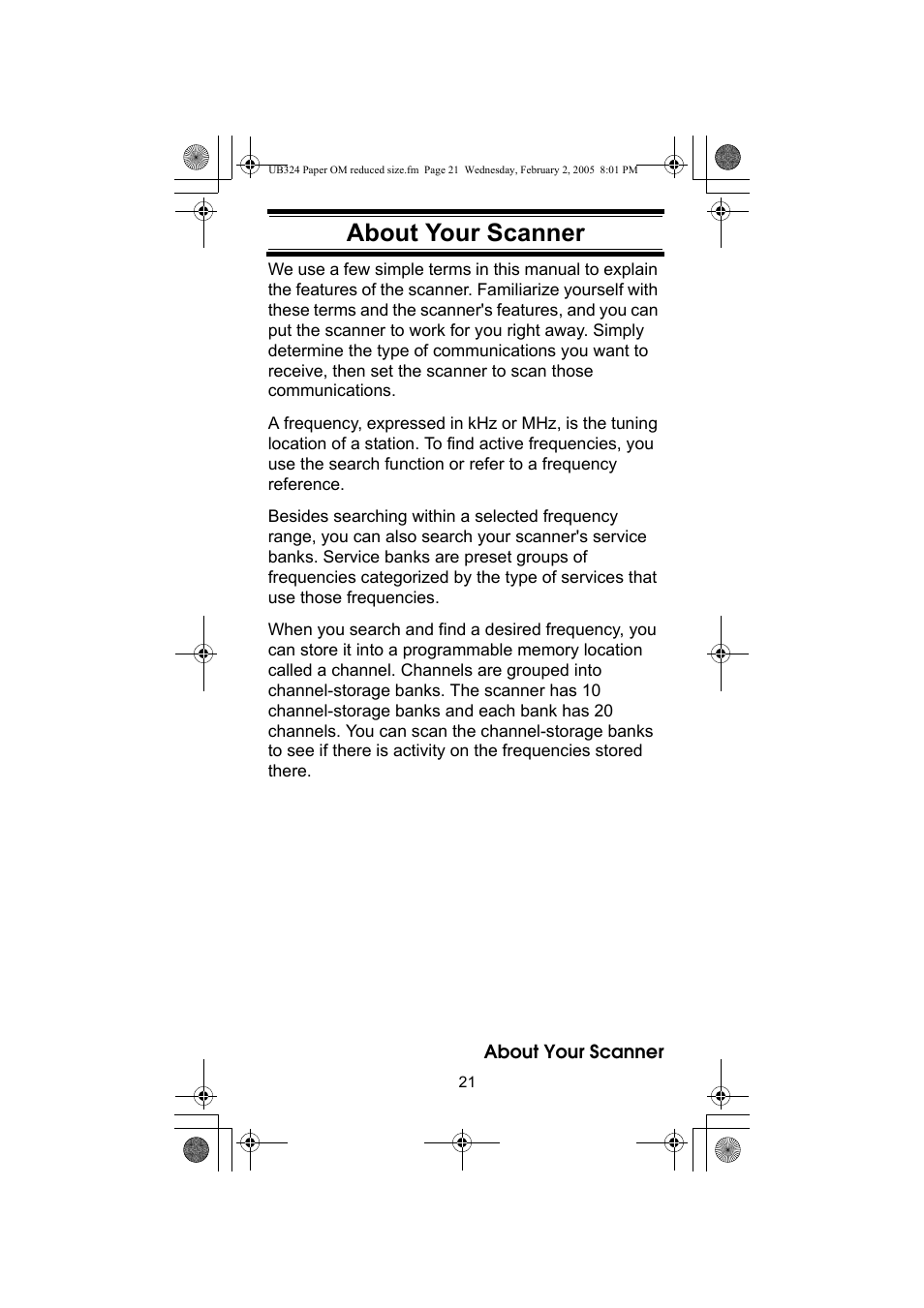 About your scanner | Uniden UBC92XLT User Manual | Page 21 / 52