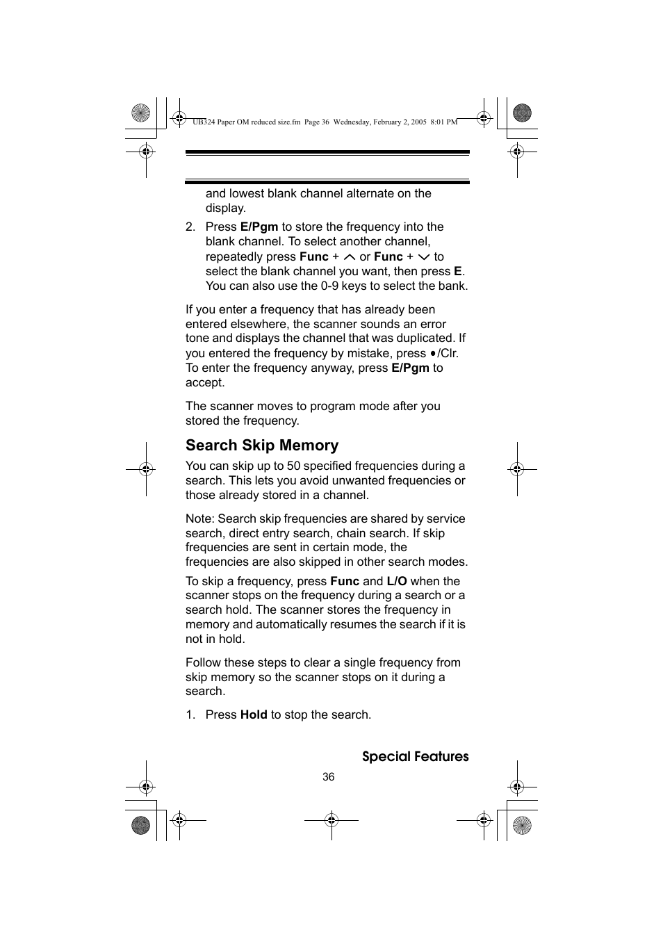 Uniden UBC92XLT User Manual | Page 36 / 52